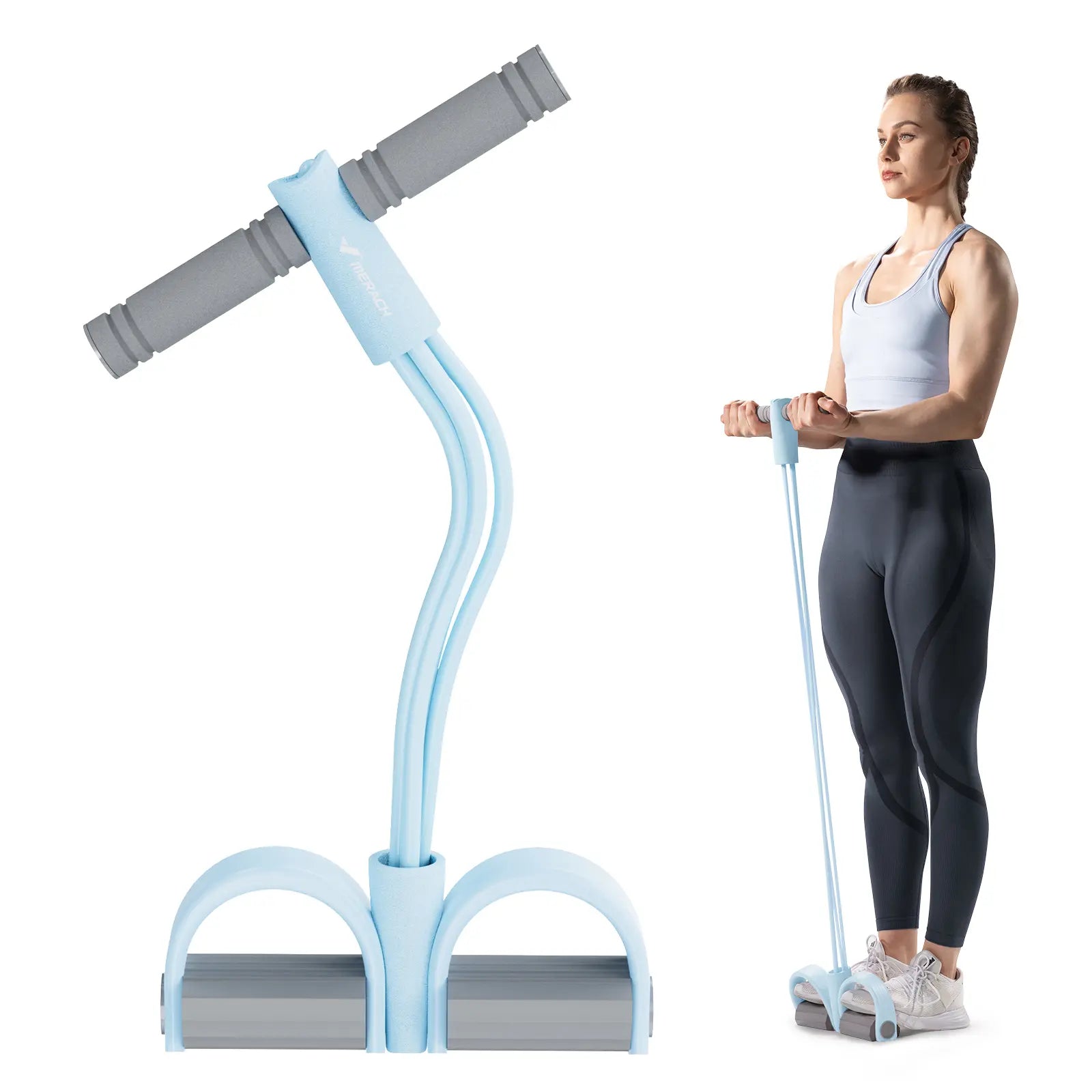 Merach Multifunctional Resistance Band for Full-Body Workouts, Ideal for Home Gym, Yoga, and Abdominal Training