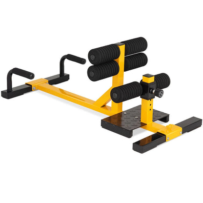 Height Adjustable 3-in-1 Sissy Squat, Push-Up, and Ab Workout Machine for Home Gym
