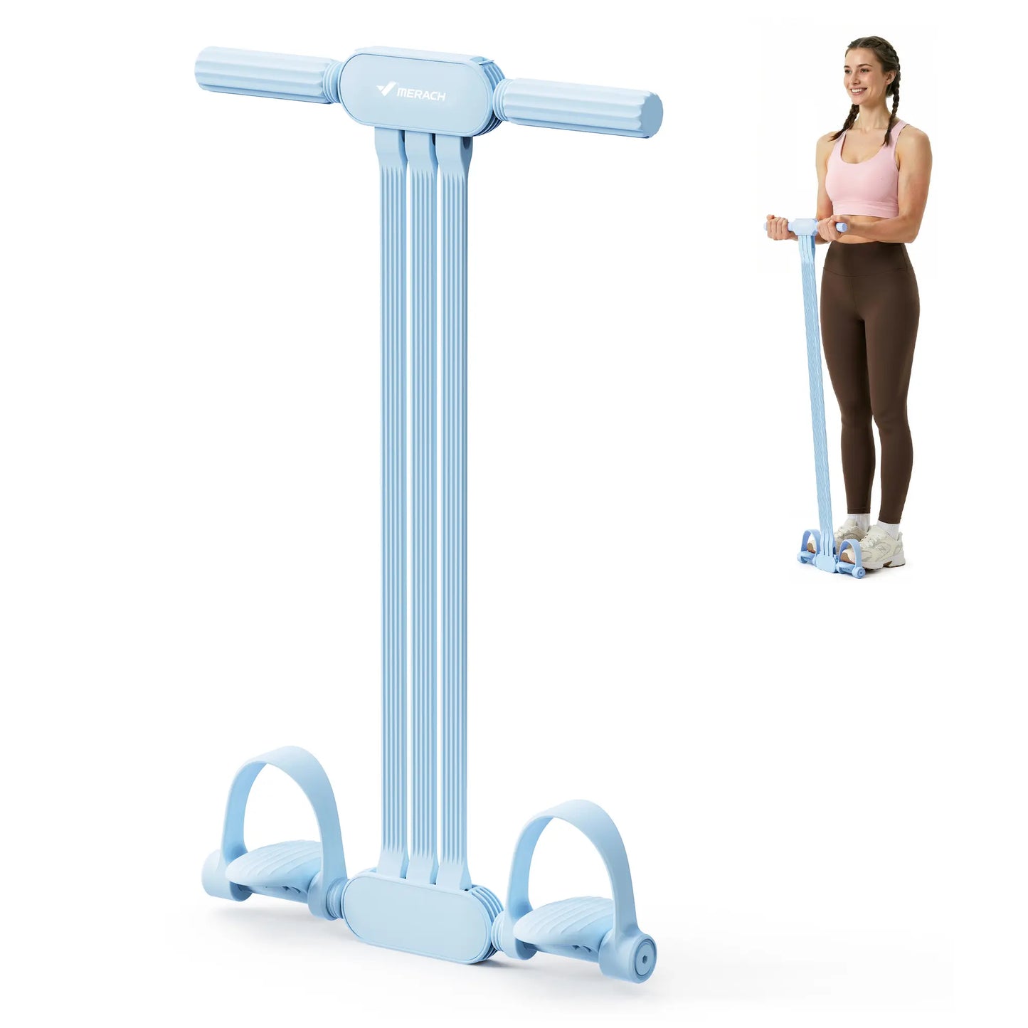 Merach Multifunctional Resistance Band for Full-Body Workouts, Ideal for Home Gym, Yoga, and Abdominal Training