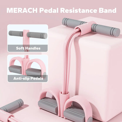 Merach Multifunctional Resistance Band for Full-Body Workouts, Ideal for Home Gym, Yoga, and Abdominal Training