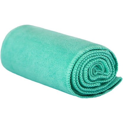 Gosweat Super Absorbent Teal Hot Yoga Towel - 100% Microfiber Suede for Bikram Yoga