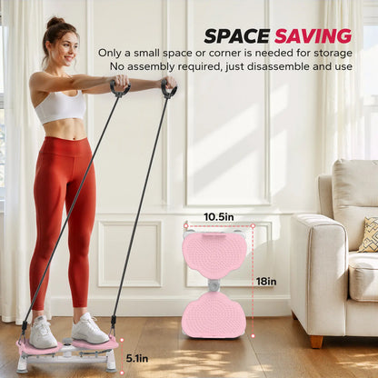 Merach Waist Twist Machine for Core Strengthening - Non-Slip, Noise-Free Abdominal Roller Exercise Equipment