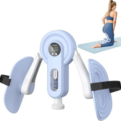 Merach Thigh Trainer - Home Fitness Equipment for Inner Thighs, Legs, and Arms with Optional Versions: Standard, Strap, and Smart Counter in Blue Summer Vibes