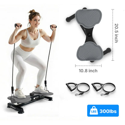 Merach Waist Twist Machine for Core Strengthening - Non-Slip, Noise-Free Abdominal Roller Exercise Equipment