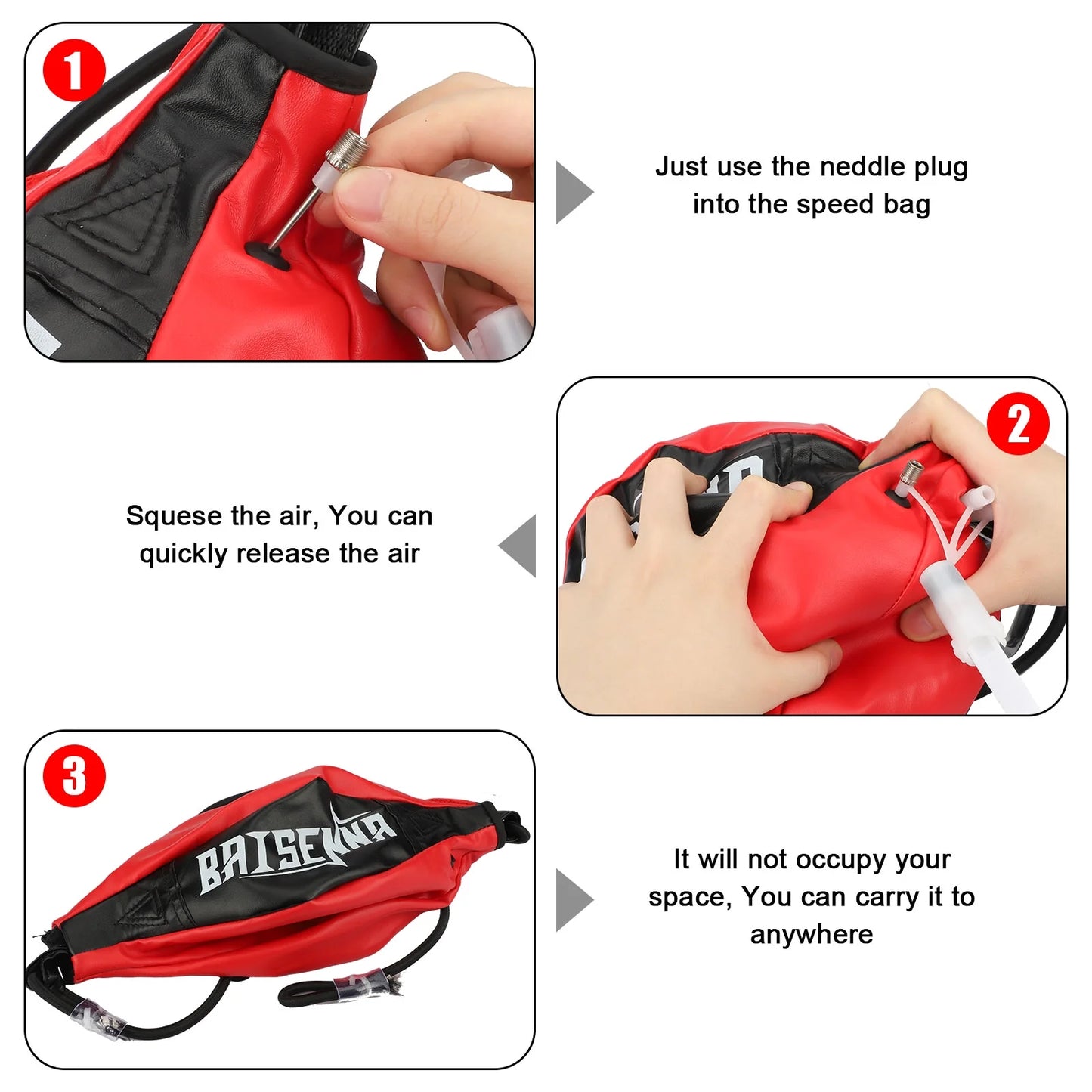 Double End Ball - Leather Boxing Speed Training Ball for Gym Use, Includes Cord for Stress Relief and Exercise, Suitable for Adults and Teenagers