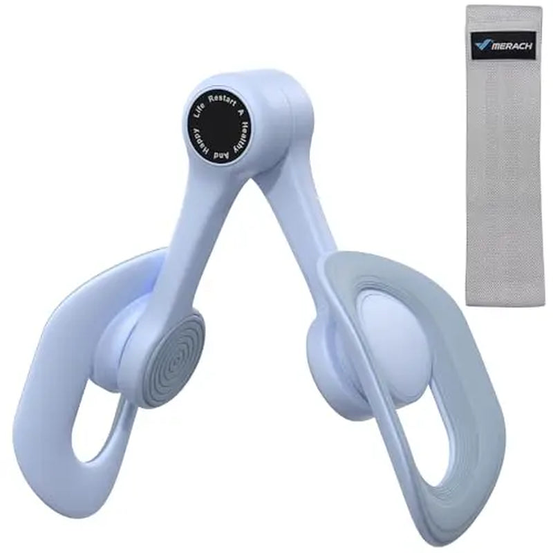 Merach Thigh Trainer - Home Fitness Equipment for Inner Thighs, Legs, and Arms with Optional Versions: Standard, Strap, and Smart Counter in Blue Summer Vibes
