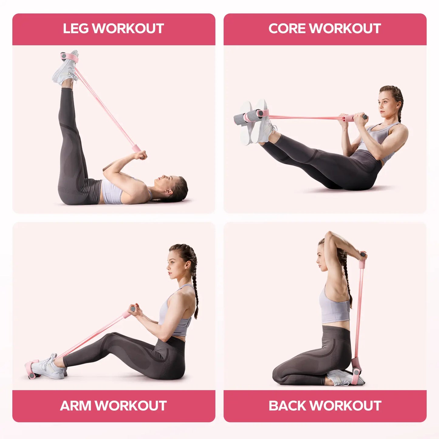 Merach Multifunctional Resistance Band for Full-Body Workouts, Ideal for Home Gym, Yoga, and Abdominal Training